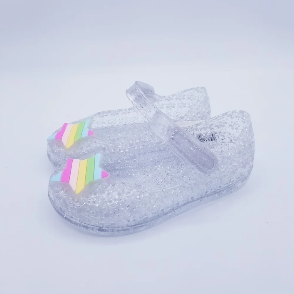 Old Navy Glitter-Jelly Mary Jane Flats for Toddler Girls NWT